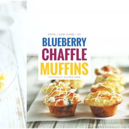Keto Blueberry Chaffle Muffin Recipe
