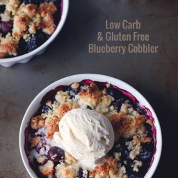 Keto Blueberry Cobbler - Gluten Free