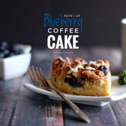 Keto Blueberry Pecan Coffee Cake