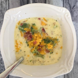 Keto Broccoli and Cheese Soup {low carb}