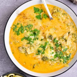 Keto Broccoli Cheese Soup (Better than Panera!)