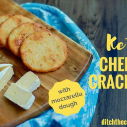 Keto Cheese Crackers - with mozzarella dough