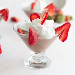 Keto Chocolate Mousse with Strawberries