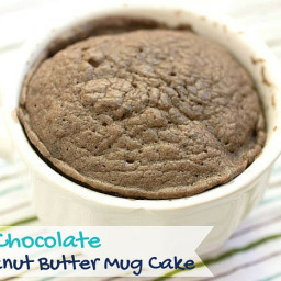 Keto Chocolate Peanut Butter Mug Cake