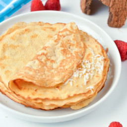 Keto Coconut Flour Crepes only 6 Ingredients