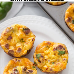 Keto Egg Cups with Bacon & Cheese