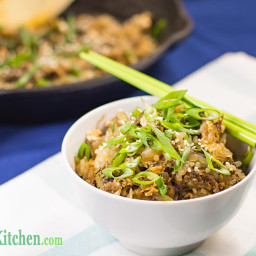 Keto Fried Rice with Asian Shredded Beef
