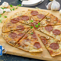 Keto Frypan Pizza Recipe - Crisp & Cheesy Base Easy To Make in 5 Minutes