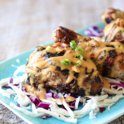 Keto Grilled Chicken and Peanut Sauce 