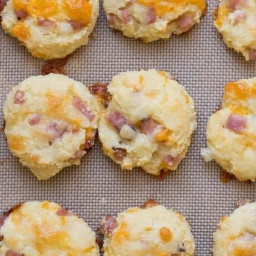 Keto Ham & Cheese Biscuits