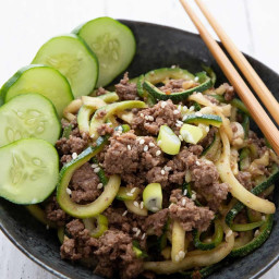 Keto Korean Beef with Zucchini Noodles