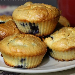 Keto Lemon Blueberry Muffins