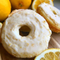 Keto lemon poundcake donuts