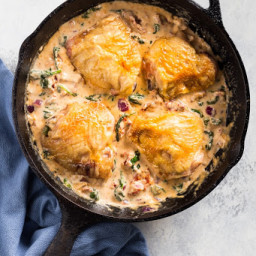 Keto Low Carb Creamy Tuscan Chicken