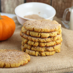 Keto Pumpkin Snickerdoodle Cookies
