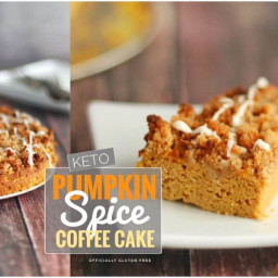 Keto Pumpkin Spice Coffee Cake