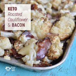 Keto Roasted Cauliflower and Bacon Recipe