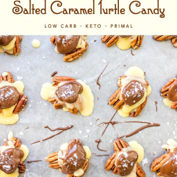 Keto Salted Caramel Turtle Candy