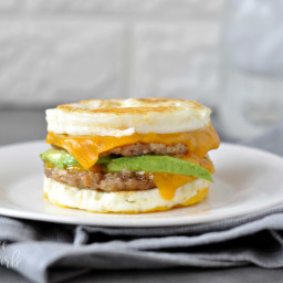 Keto Sausage and Egg Breakfast Sandwich
