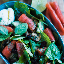 Keto Smoked Salmon Salad With Spinach And Mushrooms Recipe