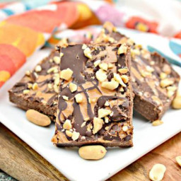 Keto Snickers Cookie Bars