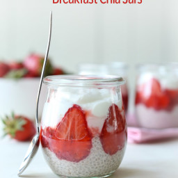 Keto Strawberry Breakfast Chia Jars