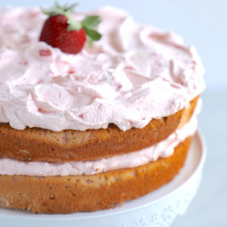 Keto Strawberry Mousse Cake