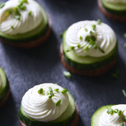 Keto Summer Sausage Cucumber Bites with Cream Cheese Mousse