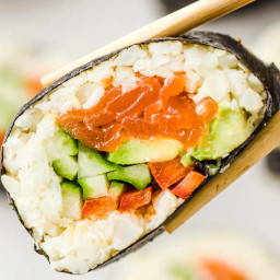 Keto Sushi Rolls (Cauliflower Rice)