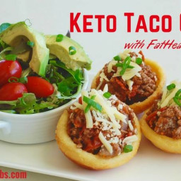 Keto Taco Cups With Fat Head Pastry