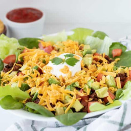 Keto Taco Salad Recipe (Gluten-Free)