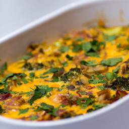 Keto Veggie-Loaded Breakfast Casserole – 4g Carbs per Serving