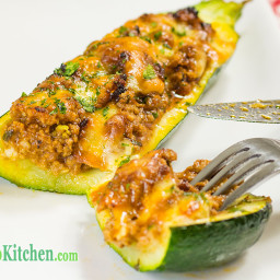 Keto Zucchini Boats Stuffed With Bolognese & Cheese - DRIPPING with FLAVOR!