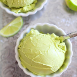 Key Lime Avocado Vegan Ice Cream