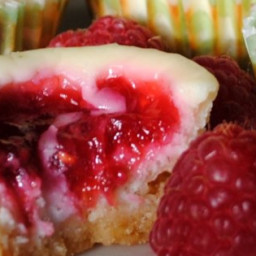 Key Lime Cheesecakes with Raspberry Swirls Recipe