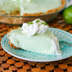 Key Lime Margarita Pie With A Pretzel Crust