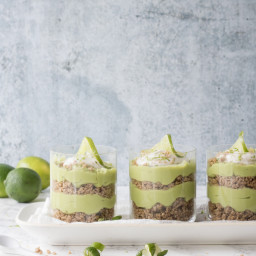 Key Lime Pie Pudding Parfaits with California Avocados (vegan + gluten-free