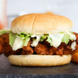 KFC Style Chicken Fillet Burger (Zinger Burger)