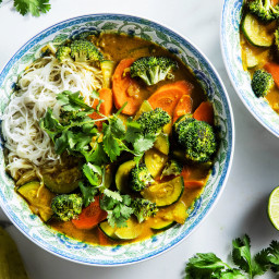 Khao Soi with Roasted Broccoli & Rice Noodles