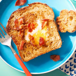 Kids Can Make: Cheesy Eggs-in-the-Hole with Bacon