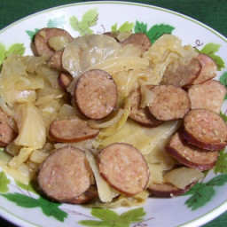 Kielbasa, Cabbage, and Onions (Low-Carb Slow Cooker Crock Pot)