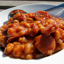 Kielbasa With Baked Beans