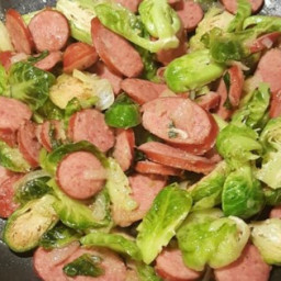 Kielbasa with Brussels Sprouts Recipe