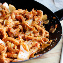 Kimchi Chicken and Cabbage Stir-Fry Recipe
