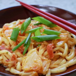 Kimchi Udon Noodle Stir-Fry Recipe