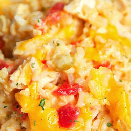 King Ranch Chicken and Rice Bake