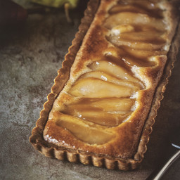 Whiskey Pear Tart