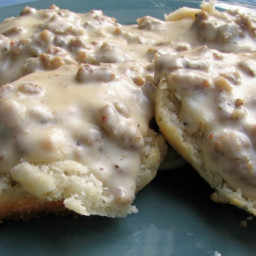 Kittencal's Sausage Sawmill Gravy (With Biscuits)