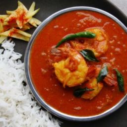 Konkani Sour Mango Prawn Curry