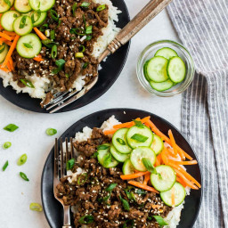 Korean Beef Bowl {Fast and Healthy}